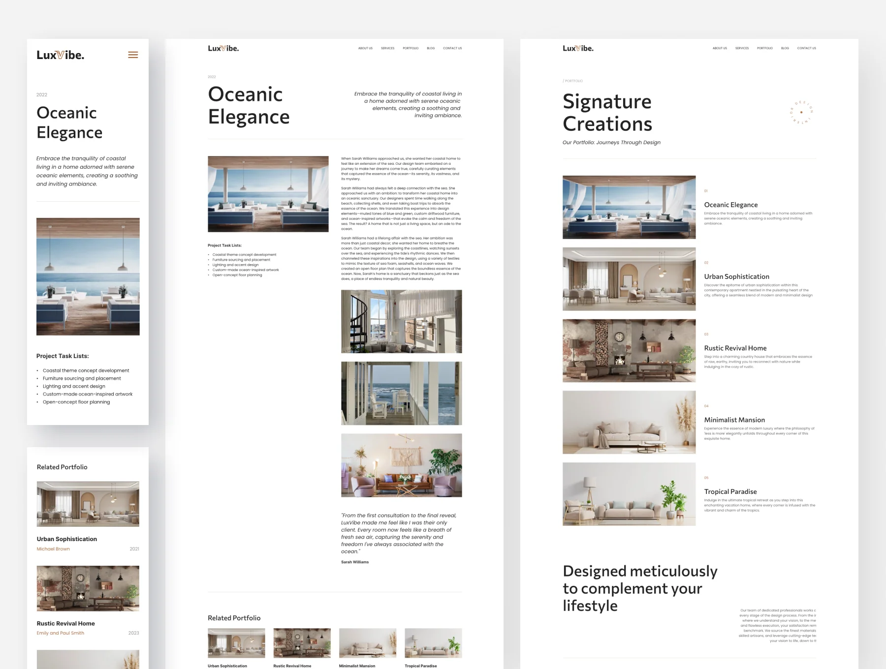 Luxvibe - Interior Design Website Framer Template 2