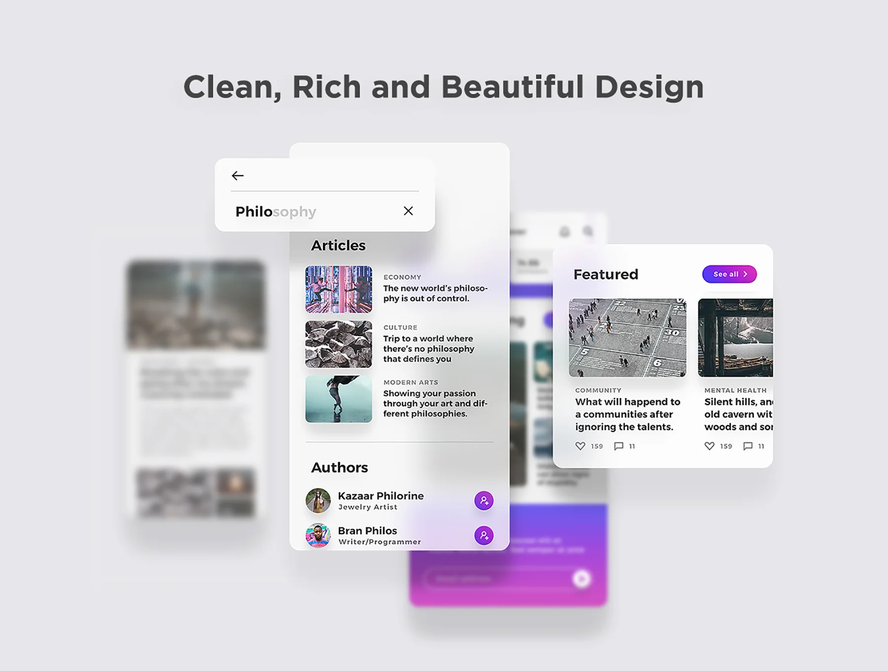 Lydia - Blogging App UI Kit 3