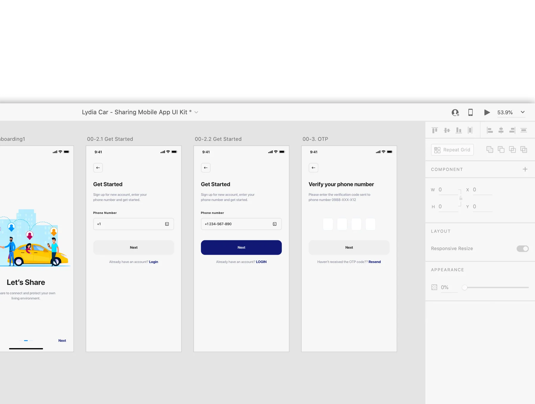 Lydia - Car Booking & Sharing Mobile App UI Kit 10