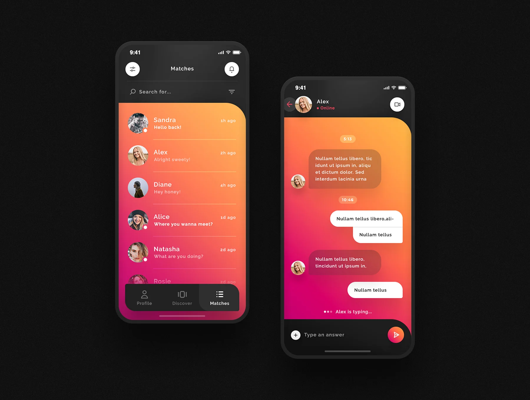 Lynda - Dating & Chat UI Kit 9