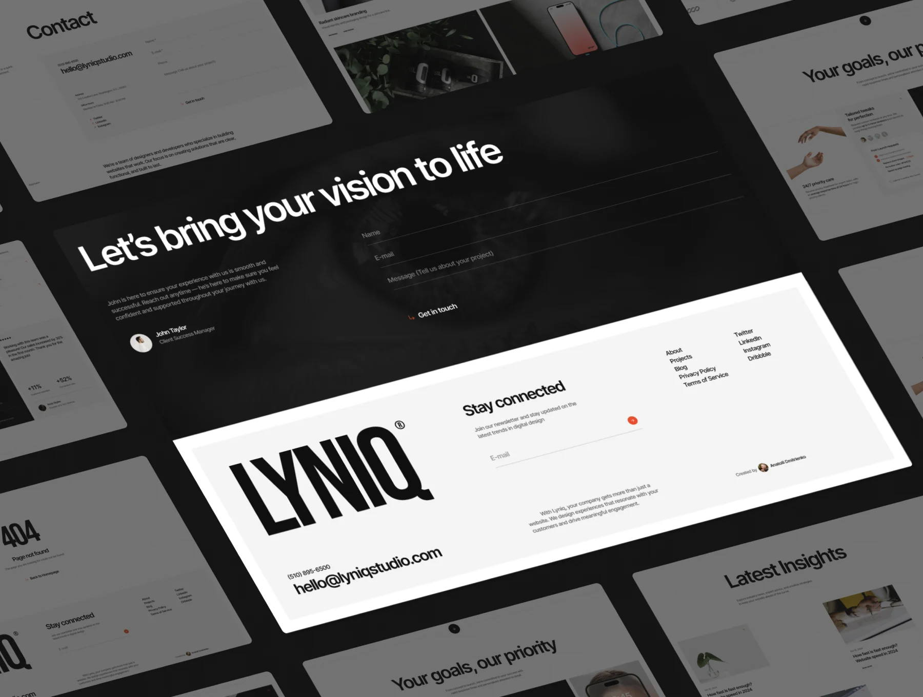 LYNIQ© — Agency Framer Website Template 2