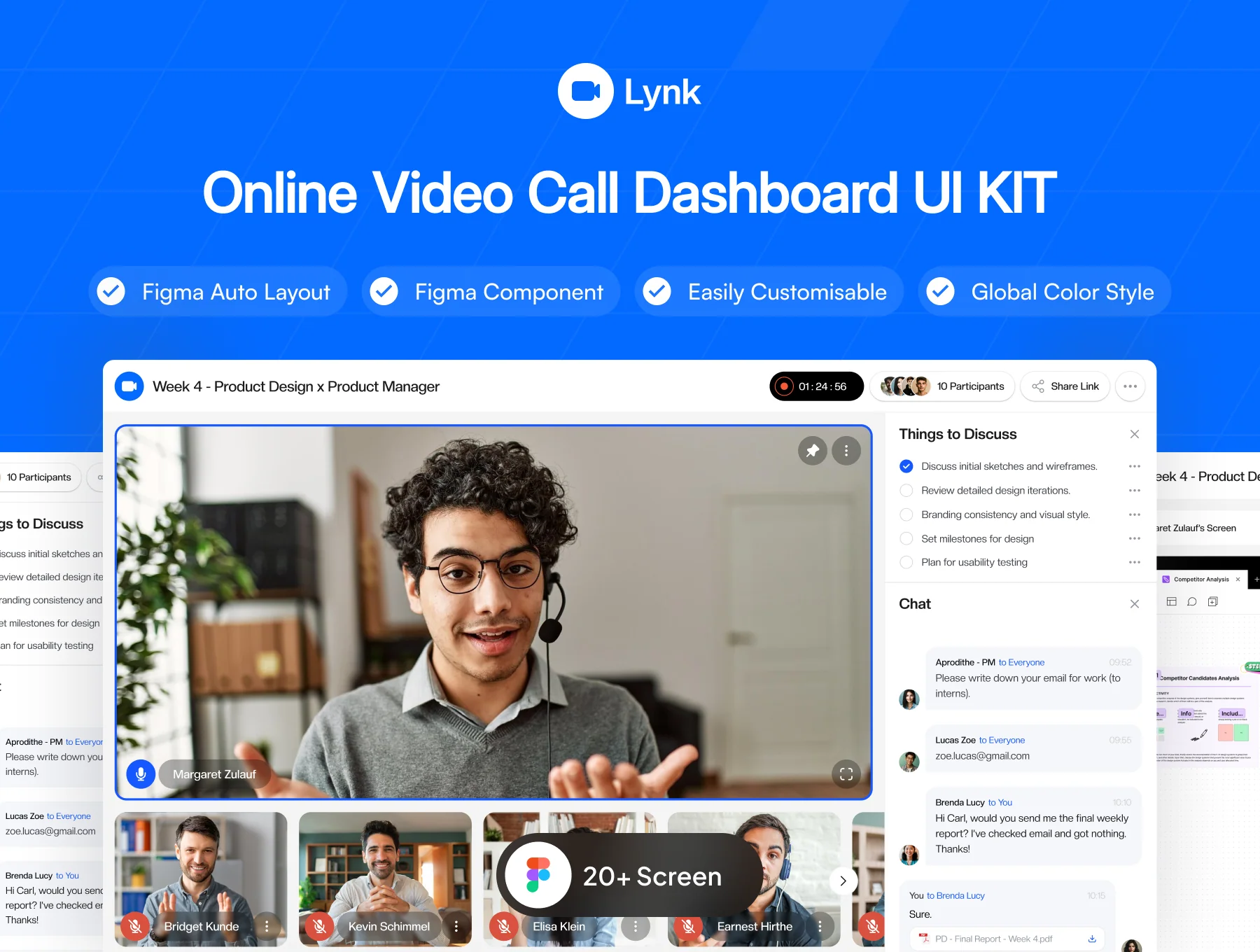 Lynk - Online Video Call Dashboard UI KIT