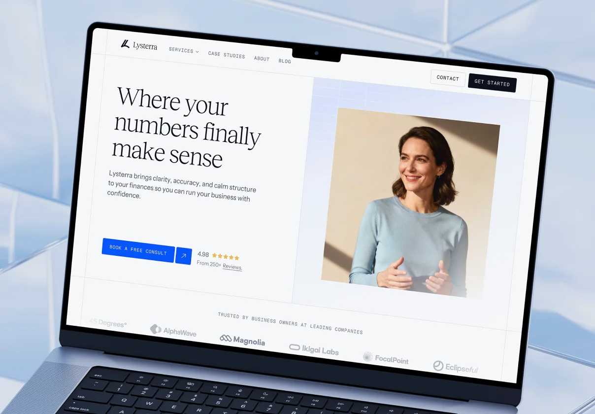Lysterra - Business Services Website (Framer)