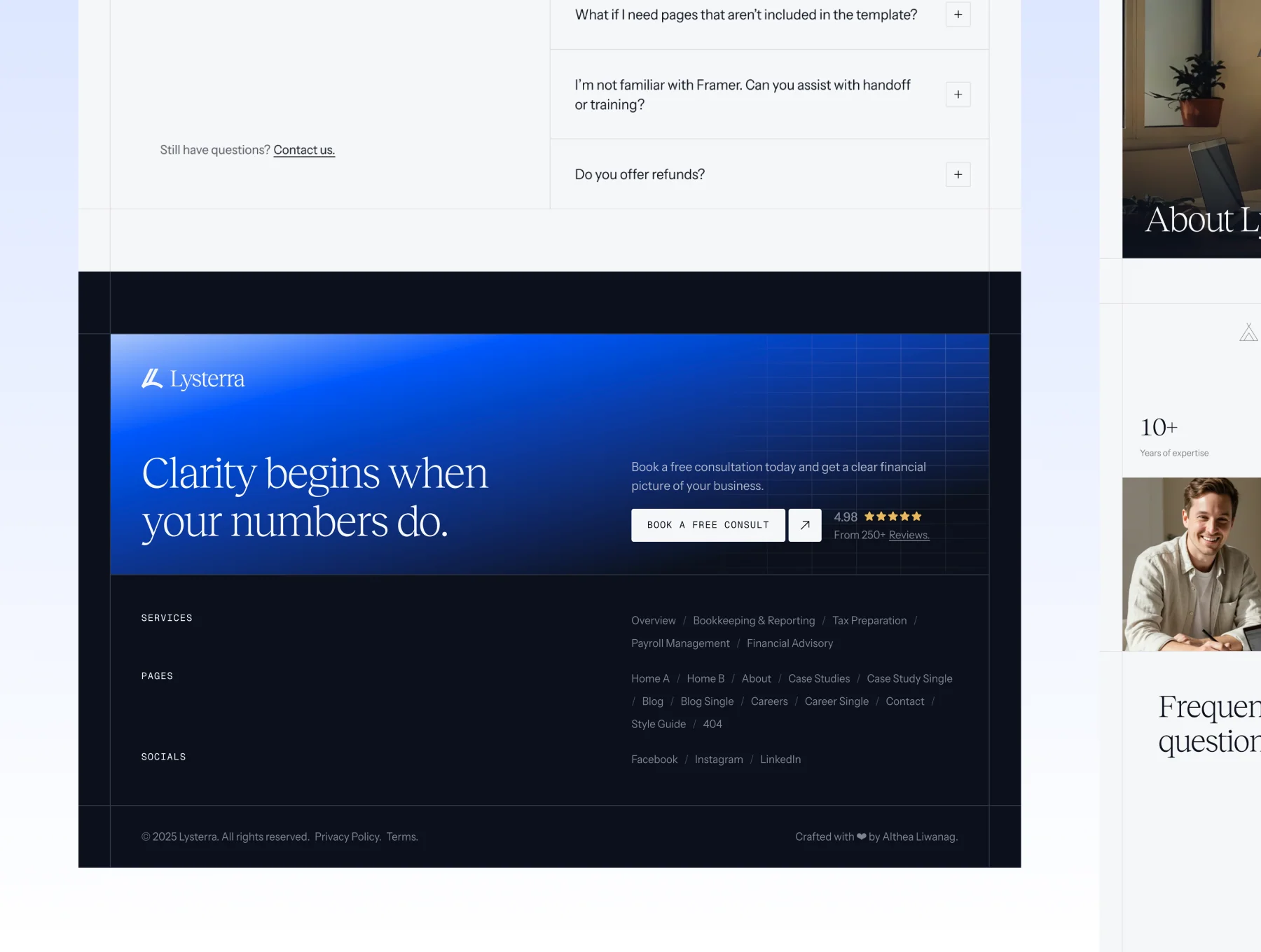 Lysterra - Business Services Website (Framer) 3