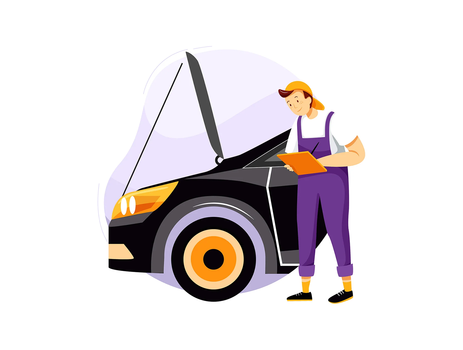 M48_Car Service Vector Scenes 10