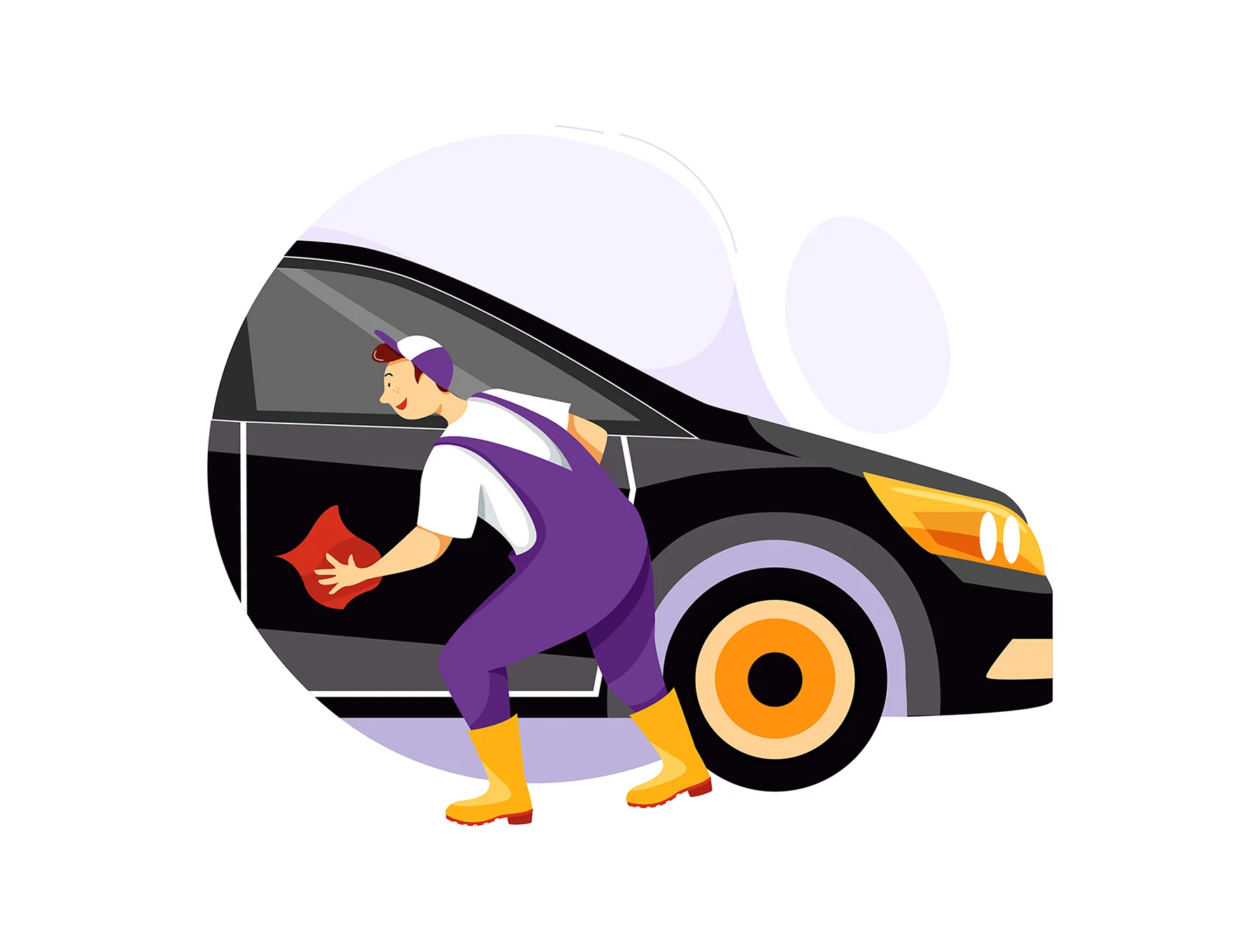 M48_Car Service Vector Scenes 5