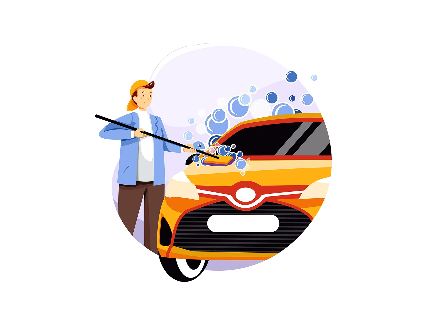 M48_Car Service Vector Scenes 6