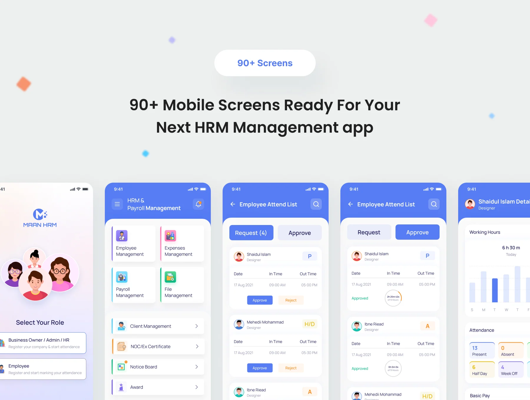 Maan HRM- HRM & Payroll Management App UI 2