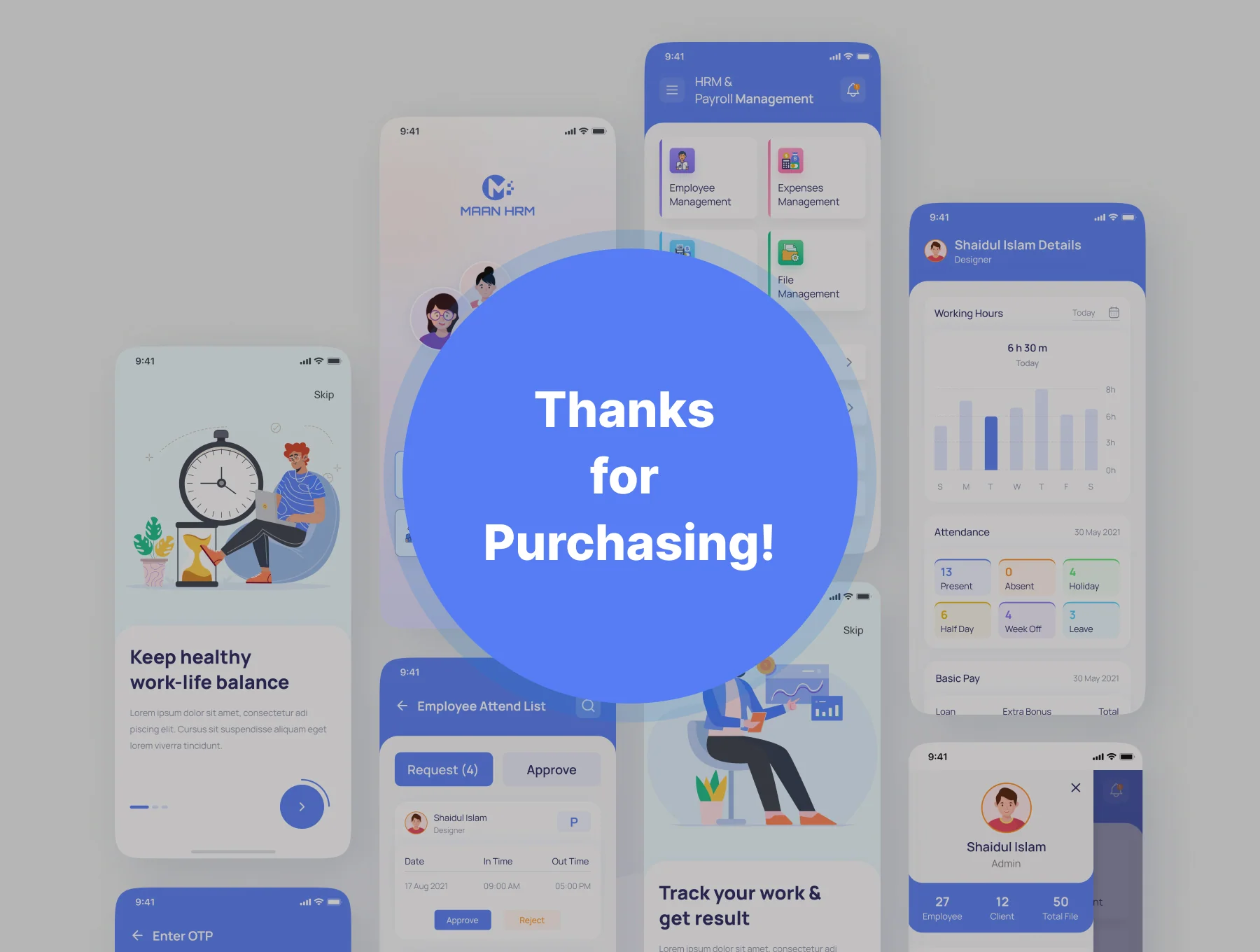 Maan HRM- HRM & Payroll Management App UI 6