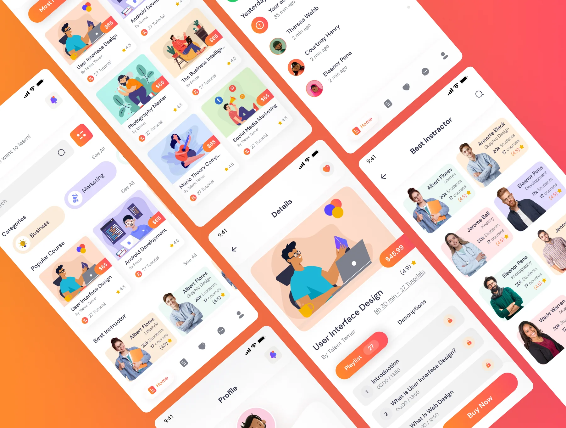 Maan LMS- Student Mobile App Flutter iOS & Android UI Kit 3