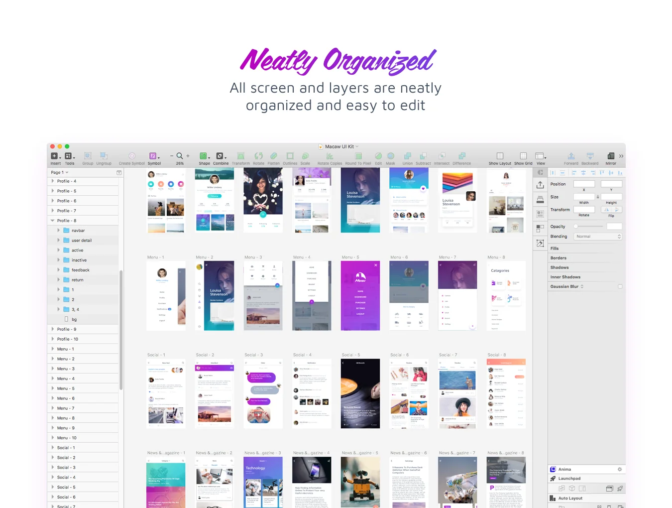 Macaw UI Kit 4