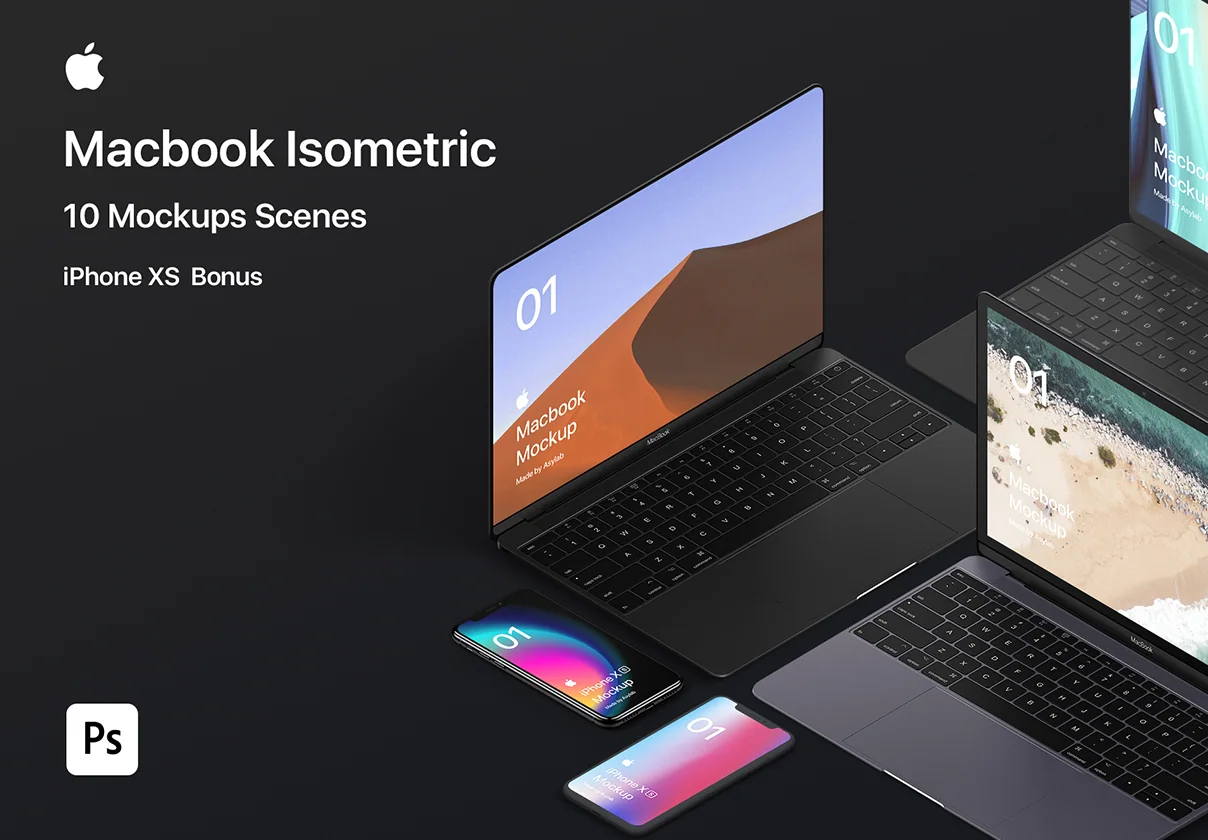 Macbook 10 Isometric