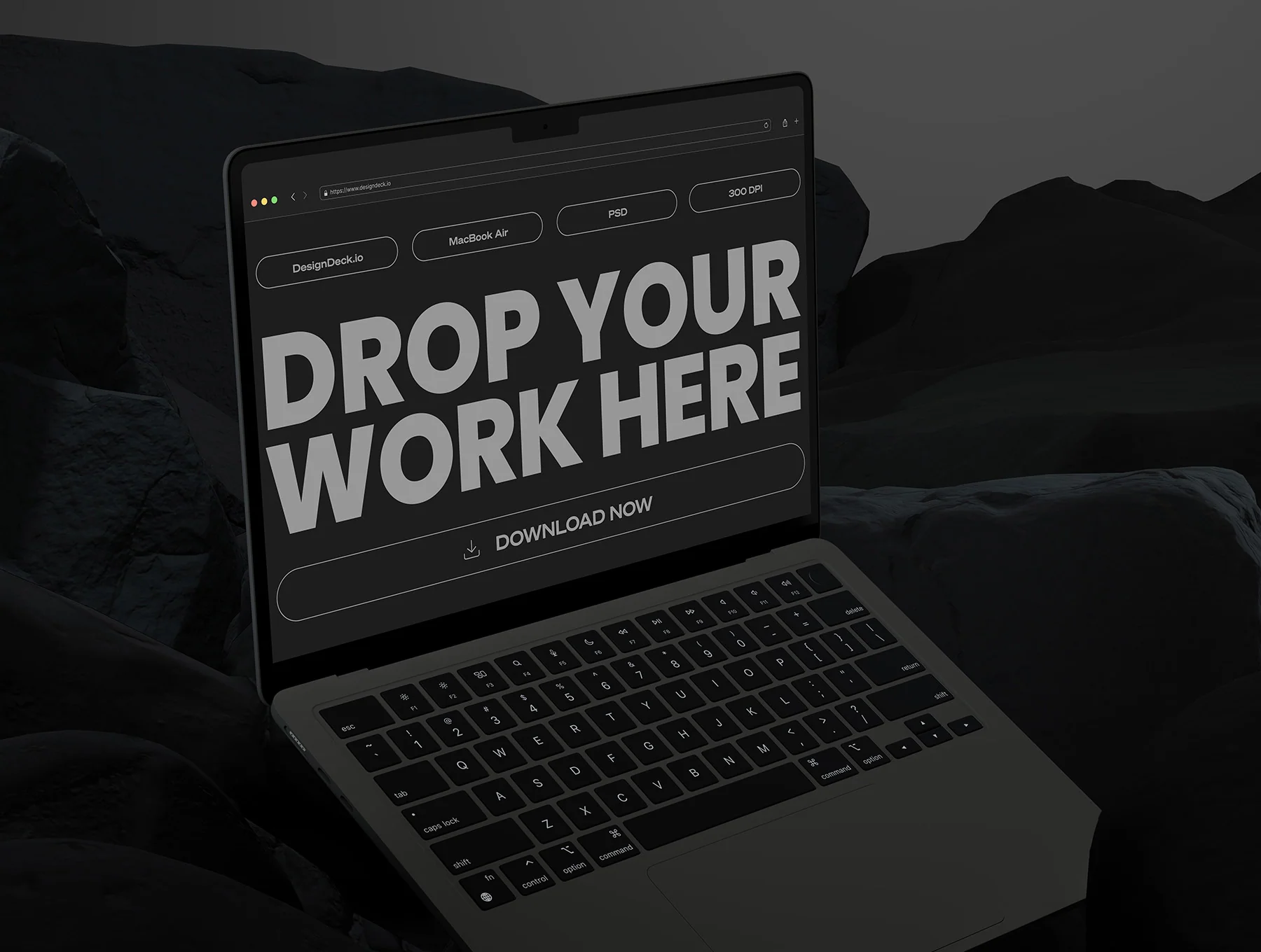 Macbook Air M2 Mockup Bundle - 6 Mockups 4