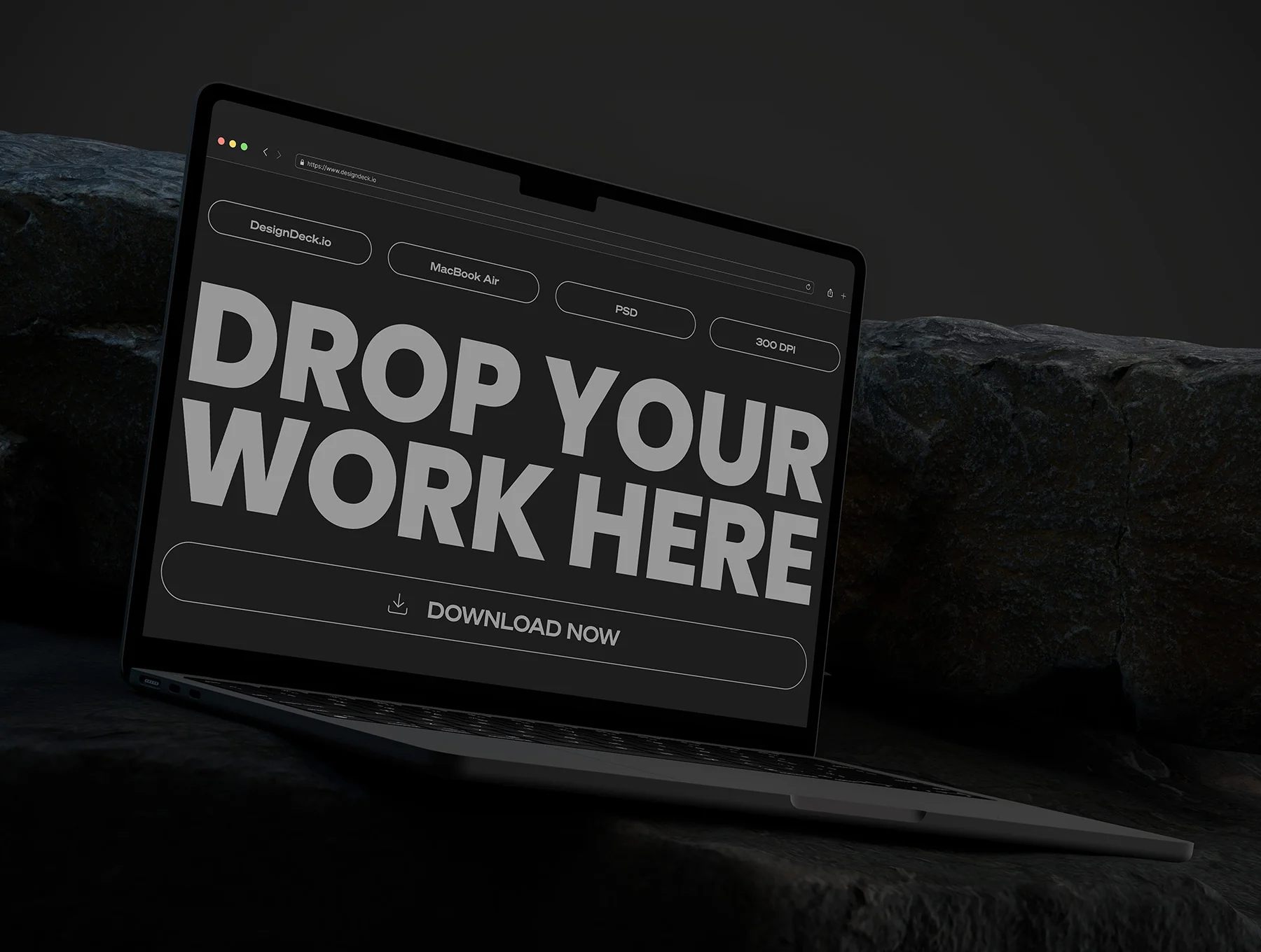 Macbook Air M2 Mockup Bundle - 6 Mockups 5