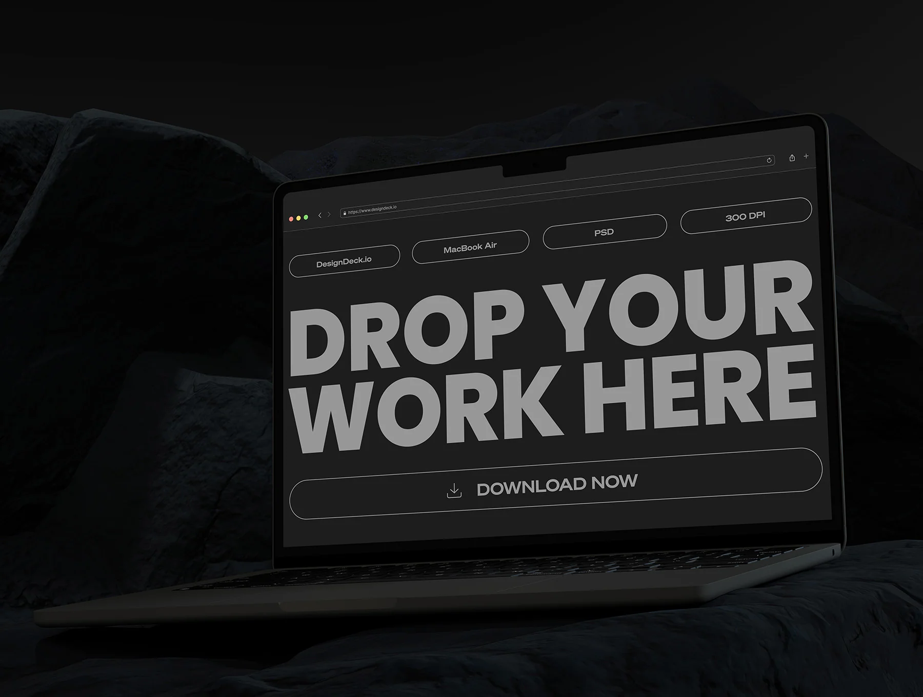 Macbook Air M2 Mockup Bundle - 6 Mockups 6