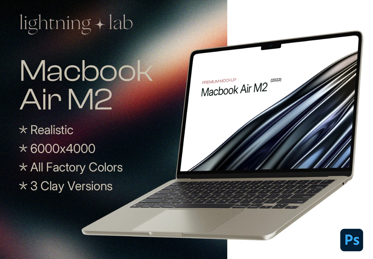 Macbook Air M2 - Mockup