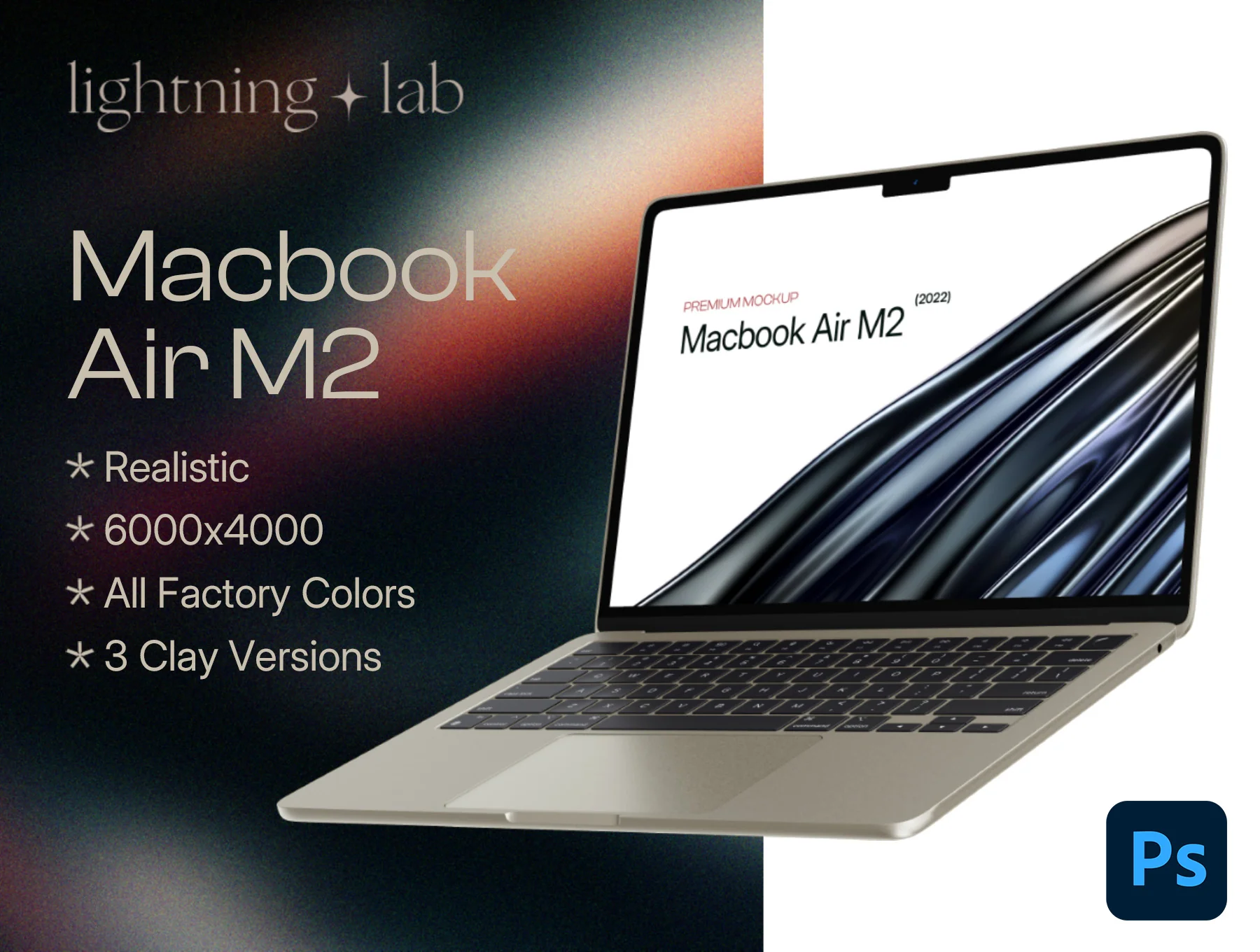 Macbook Air M2 - Mockup