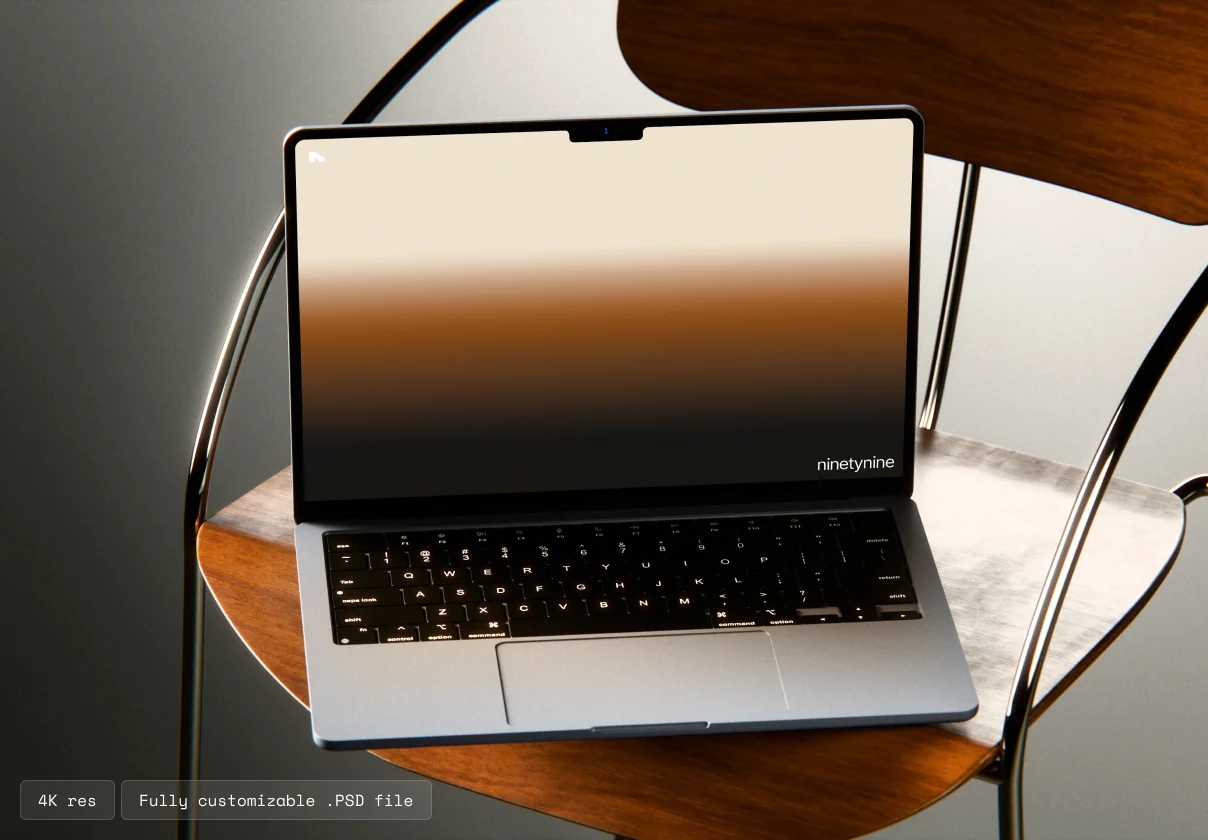 Macbook Air M4 Mockup