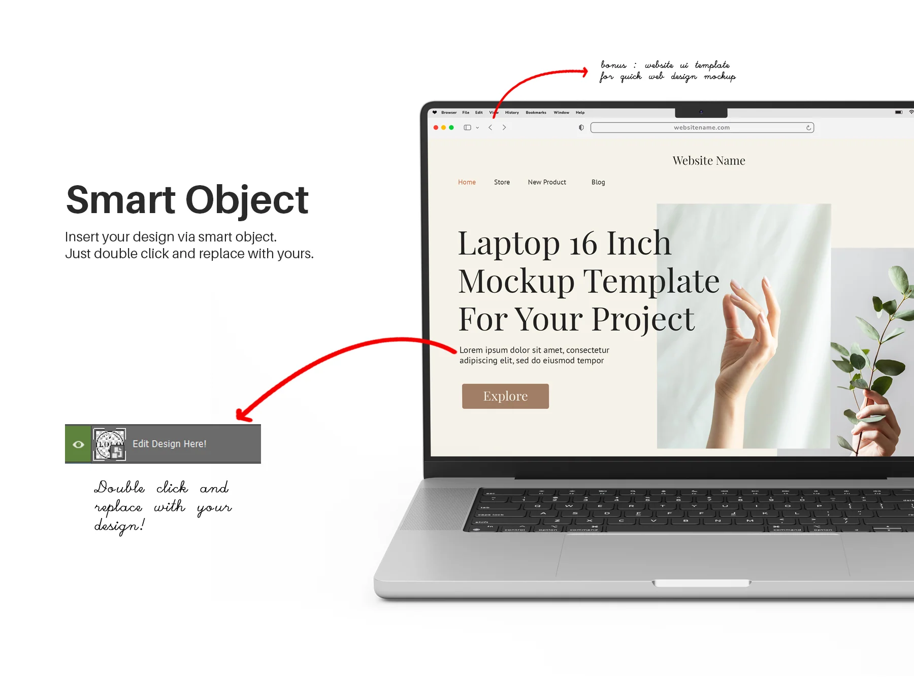 Macbook Laptop 2021 16 Inch Mockup Pack 3