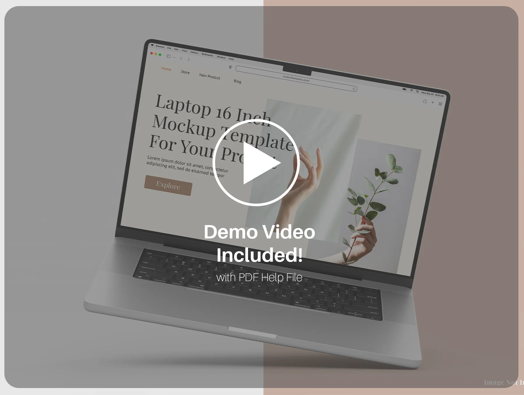 Macbook Laptop 2021 16 Inch Mockup Pack 7