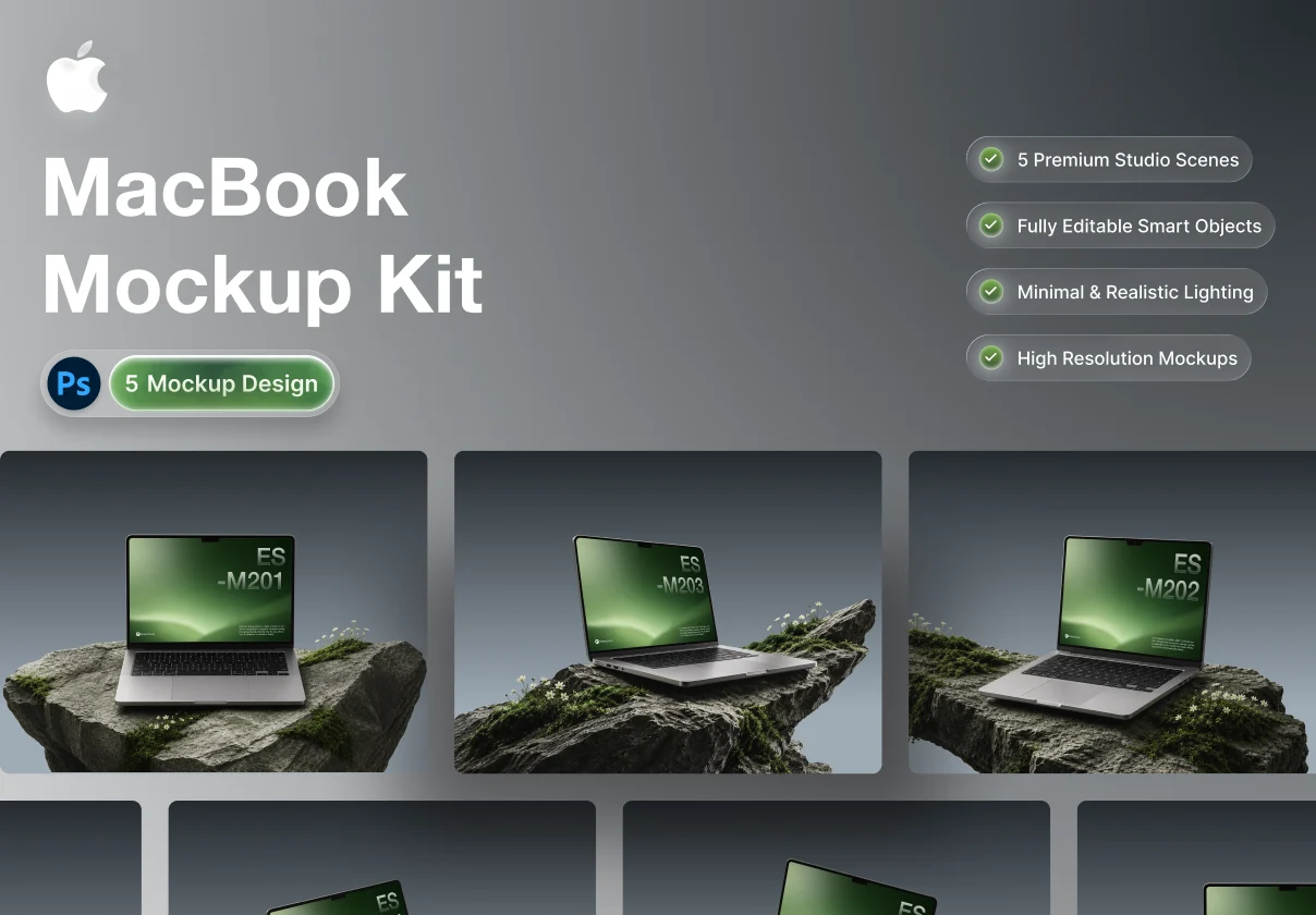 MacBook Mockup Kit