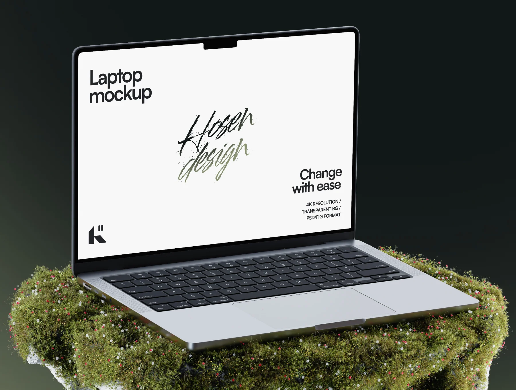 Laptop Mockup — Nature Scene 2