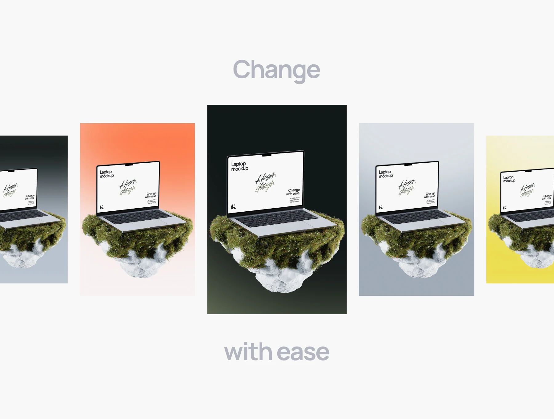 Laptop Mockup — Nature Scene 6