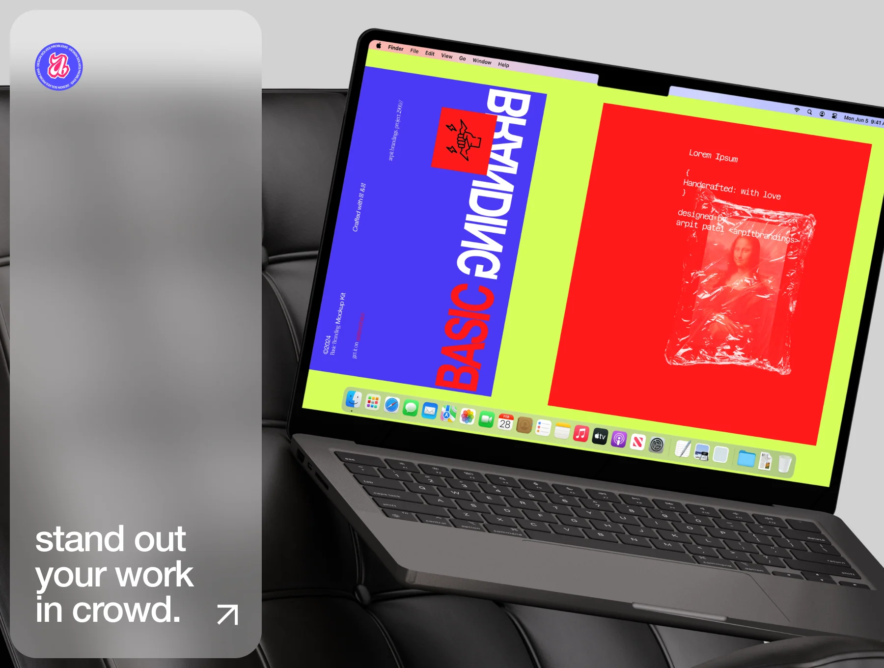 Macbook Pro Mockups - Basic Branding Mockup Kit 6