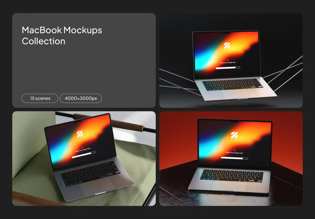 MacBook Mockups Collection