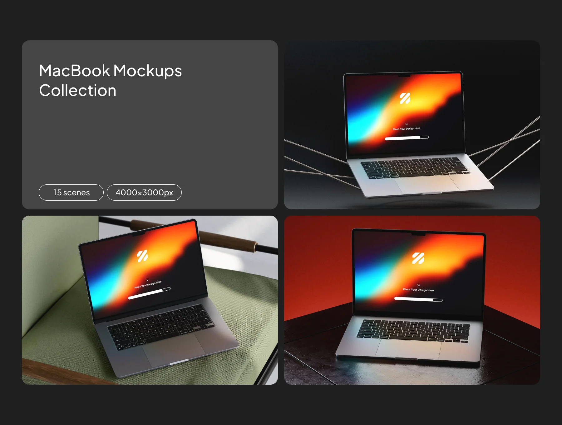 MacBook Mockups Collection