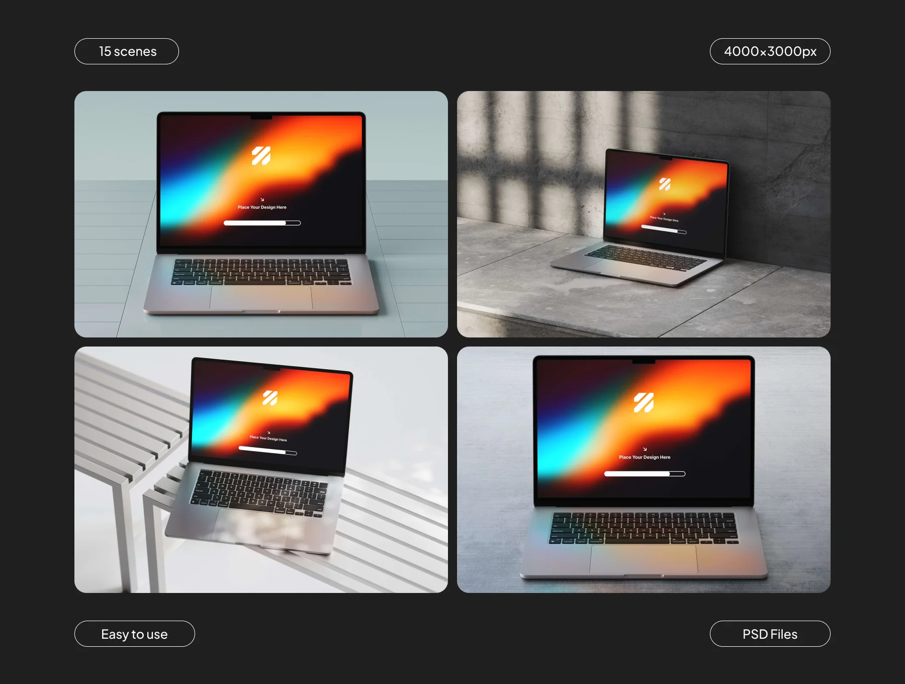 MacBook Mockups Collection 3