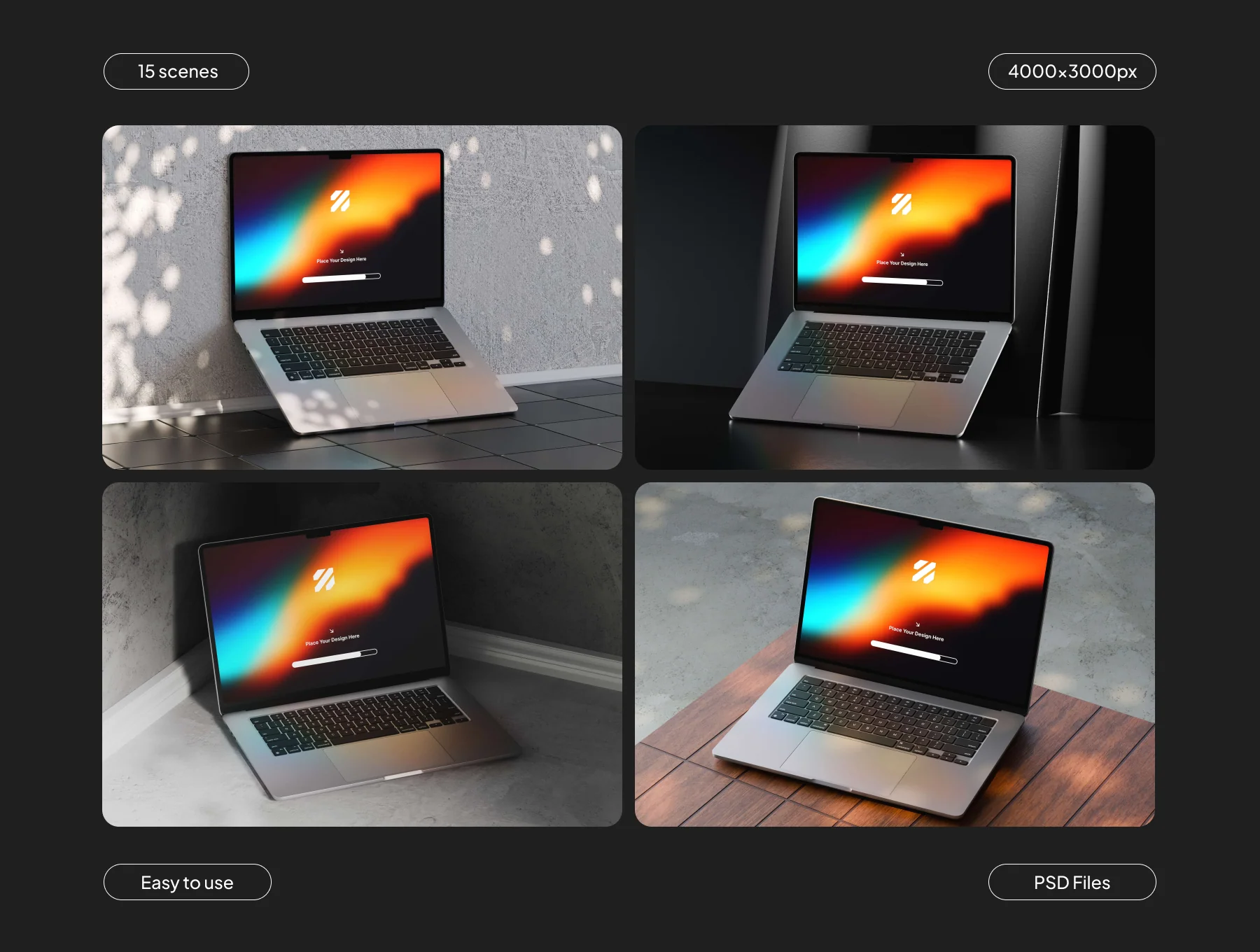 MacBook Mockups Collection 4