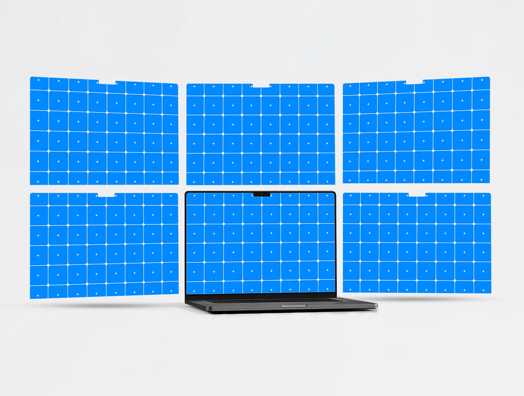 Macbook Multi Screen Webpage Mockup Set - 03 Scene
