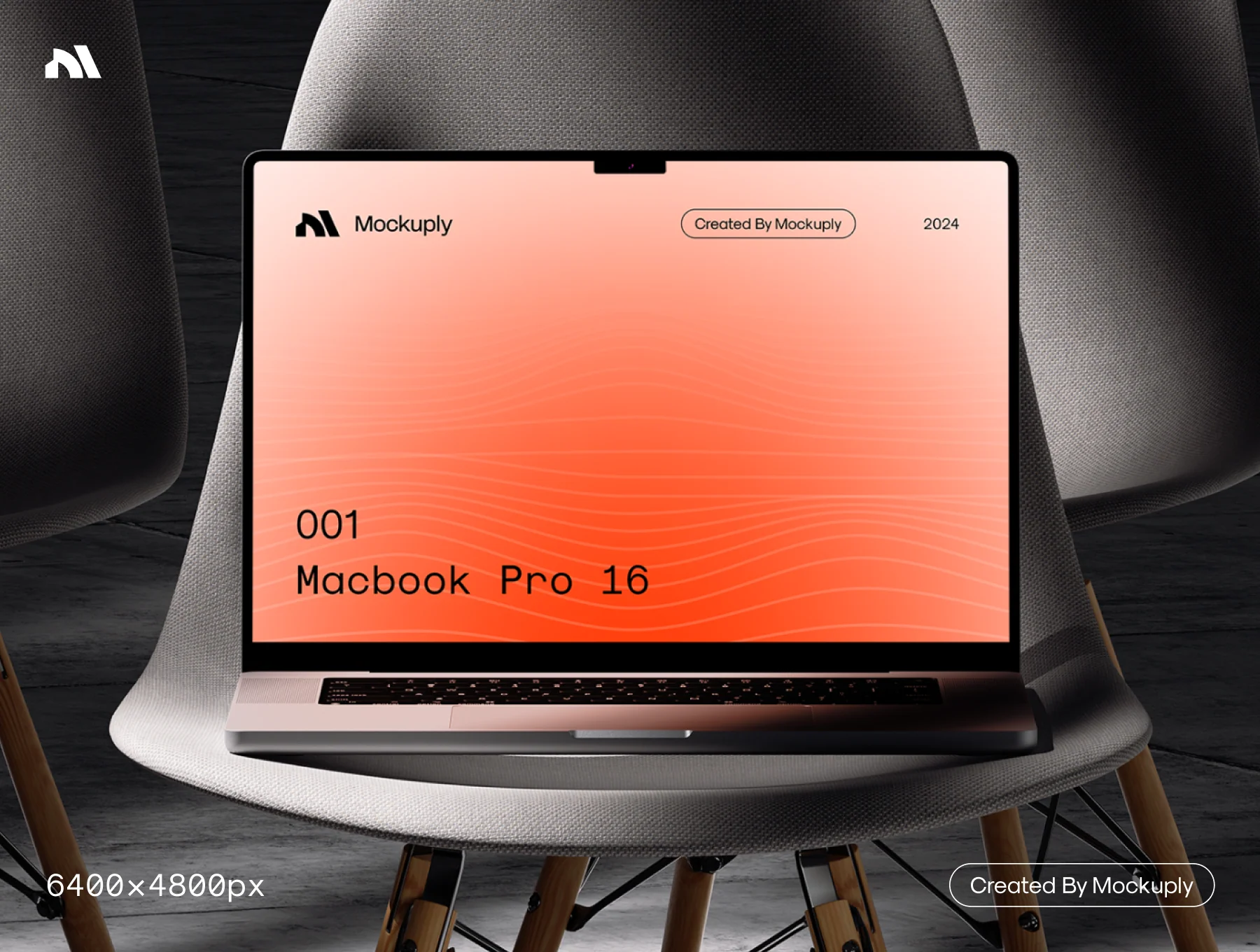 Mockuply, Macbook pro 16 on chair 3