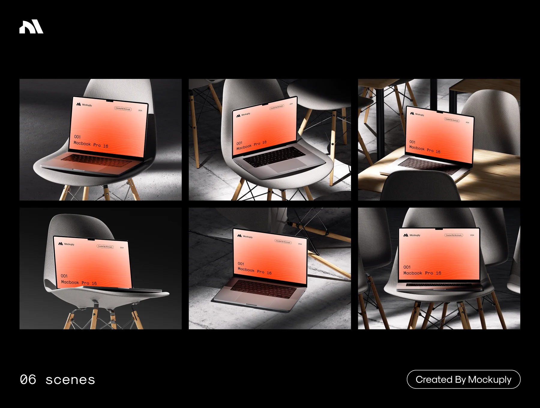 Mockuply, Macbook pro 16 on chair 5
