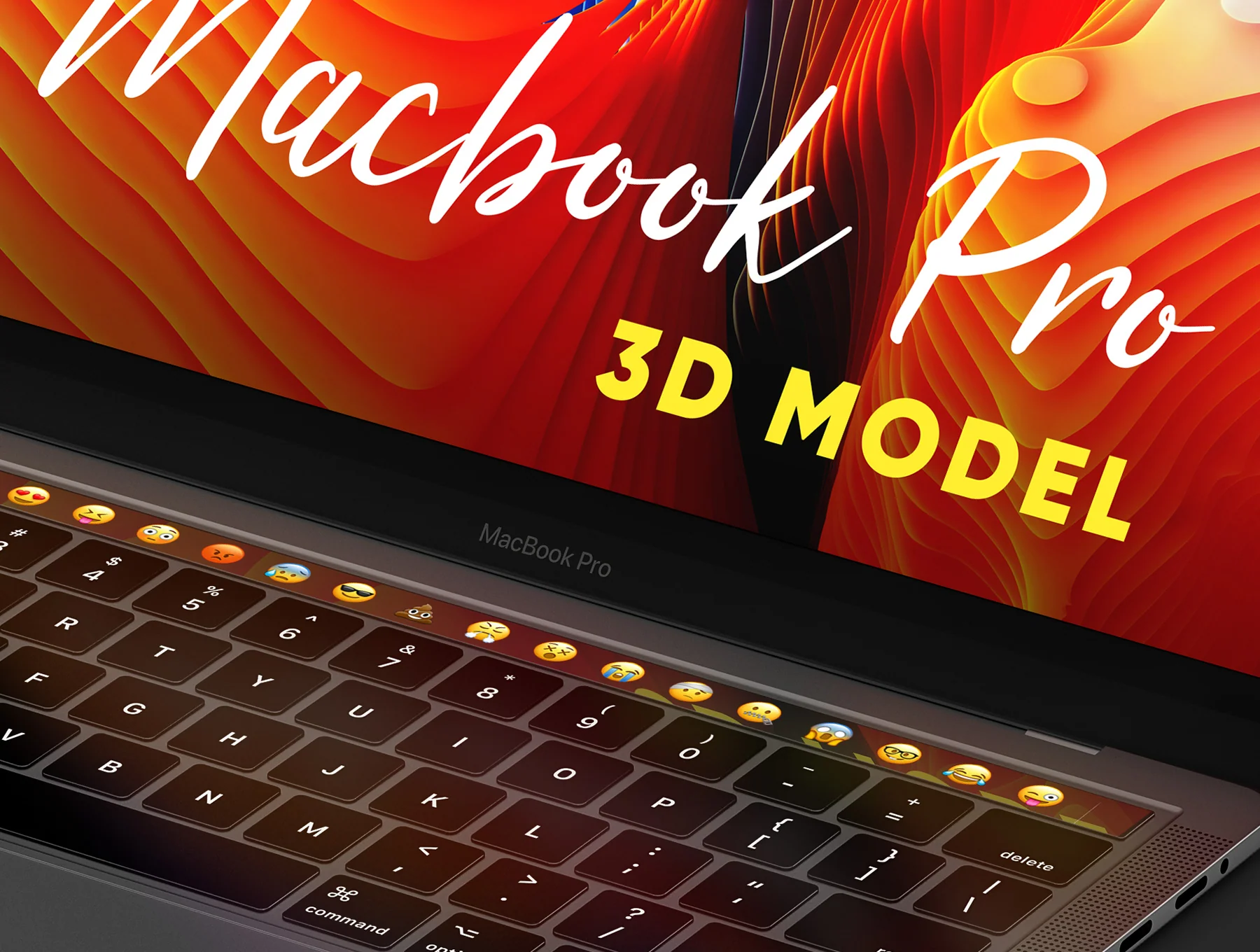 MacBook Pro 3D Model 2
