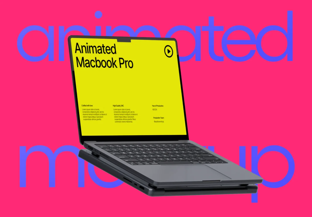 Macbook Pro Animated Loop Mockup