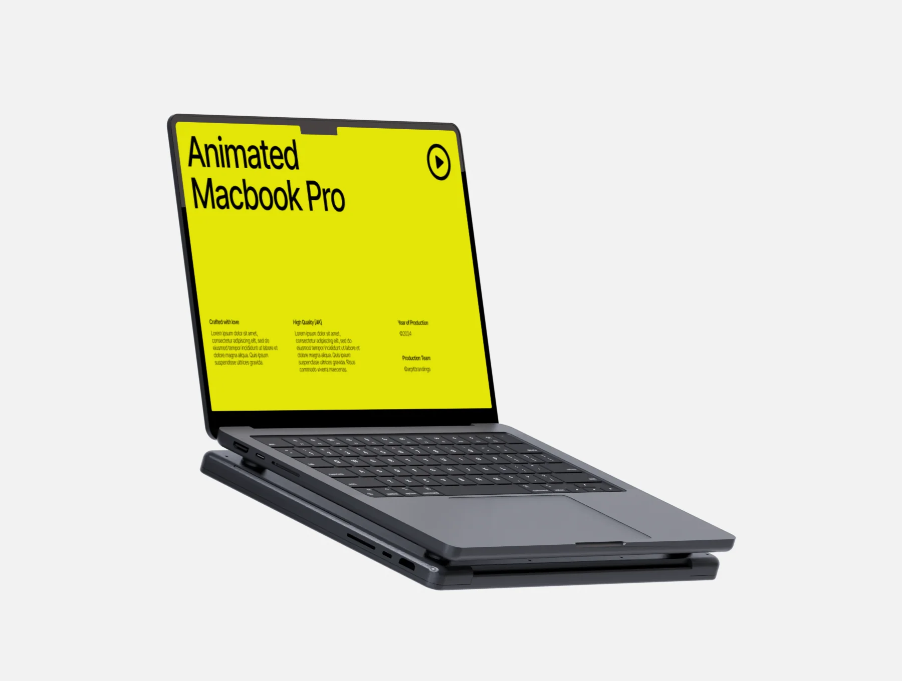 Macbook Pro Animated Loop Mockup