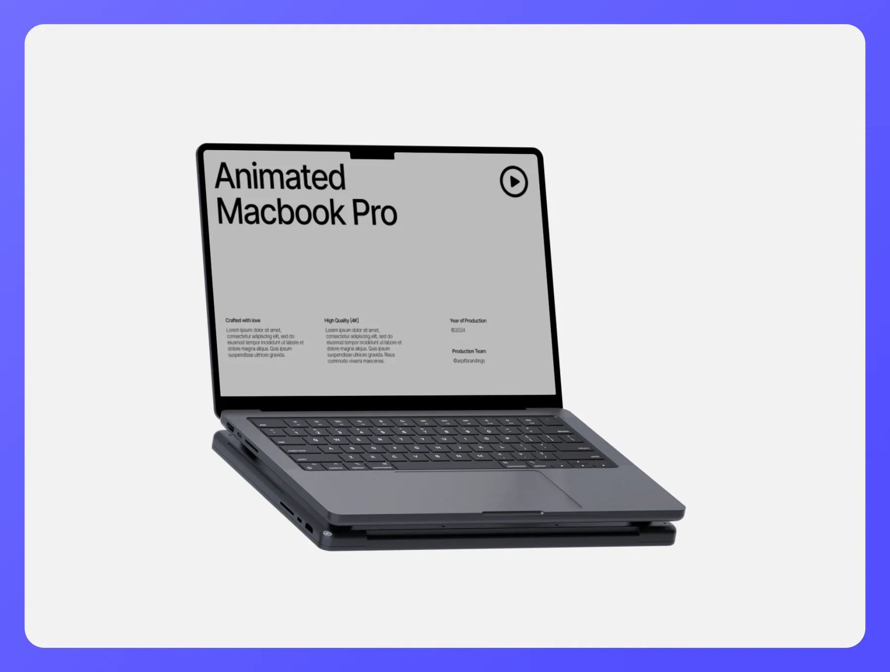 Macbook Pro Animated Loop Mockup 2