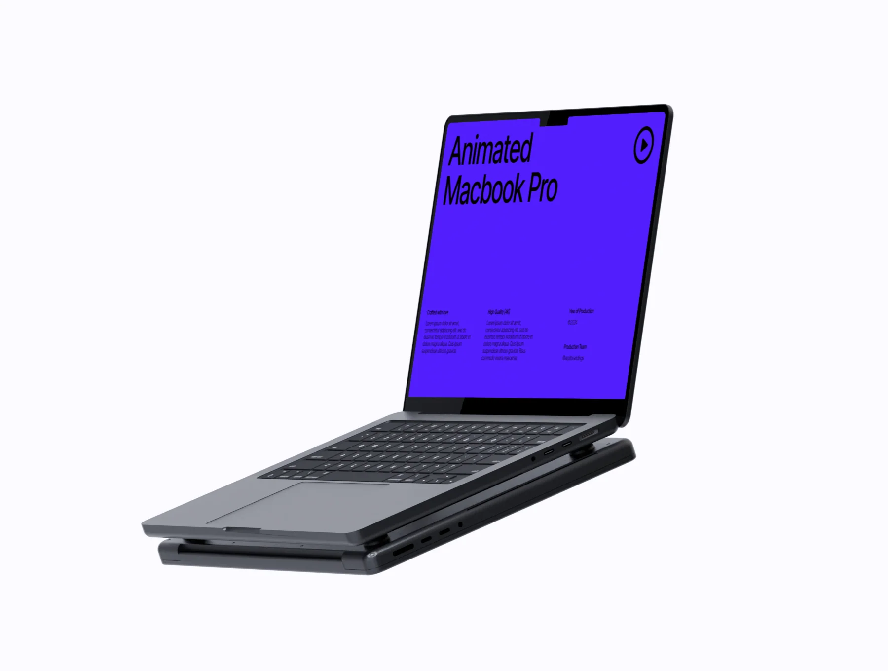 Macbook Pro Animated Loop Mockup 5