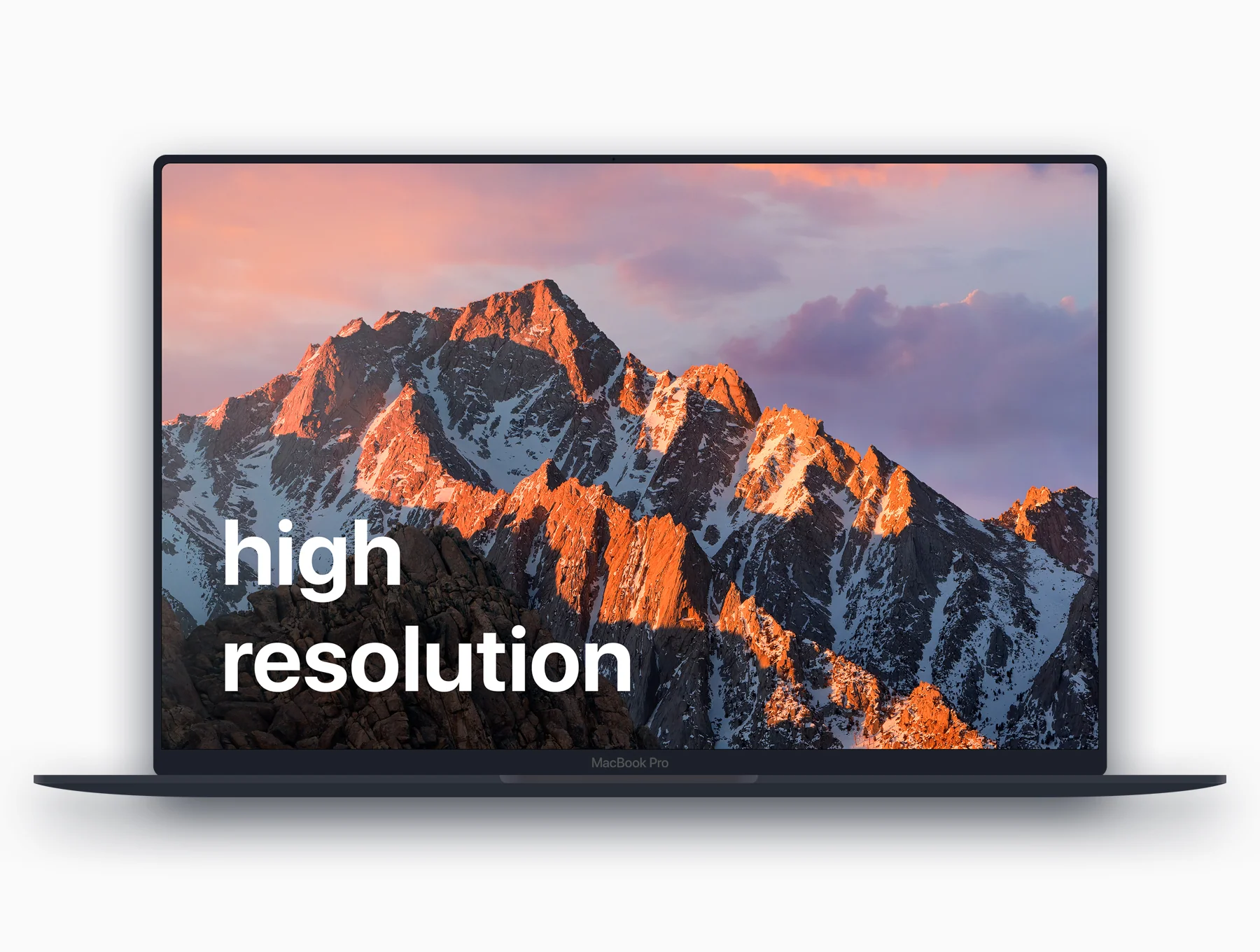 MacBook Pro Flat Mockup