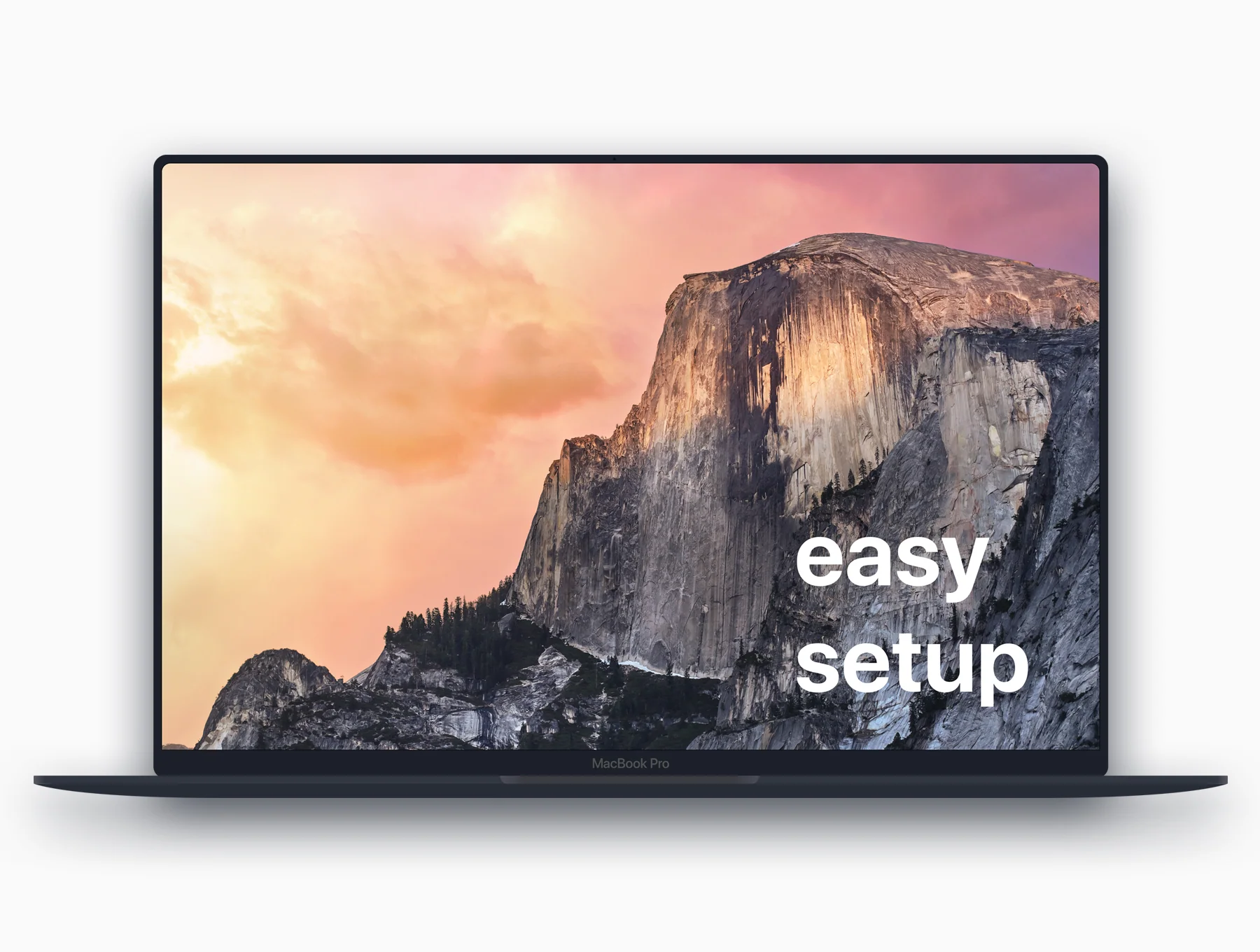 MacBook Pro Flat Mockup 4