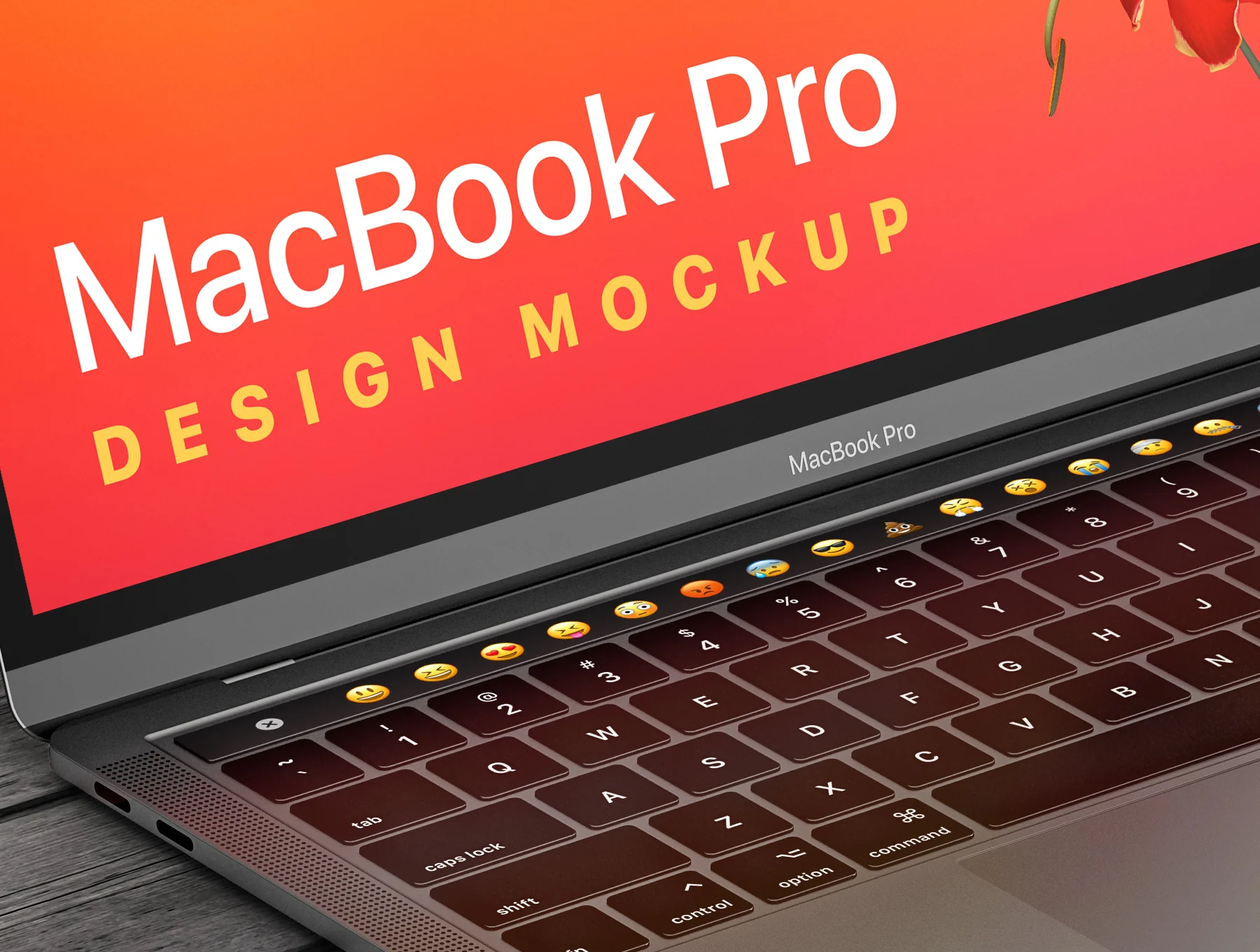 MacBook Pro & iPhone XS Design Mockup 3