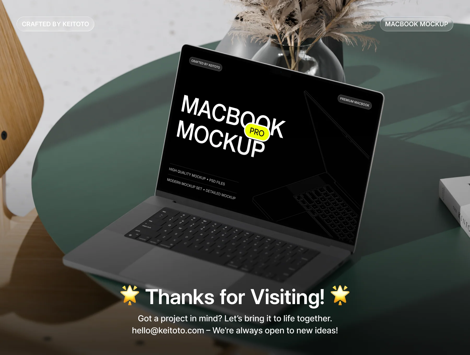 MacBook Pro Lifestyle Studio Mockup Set 4