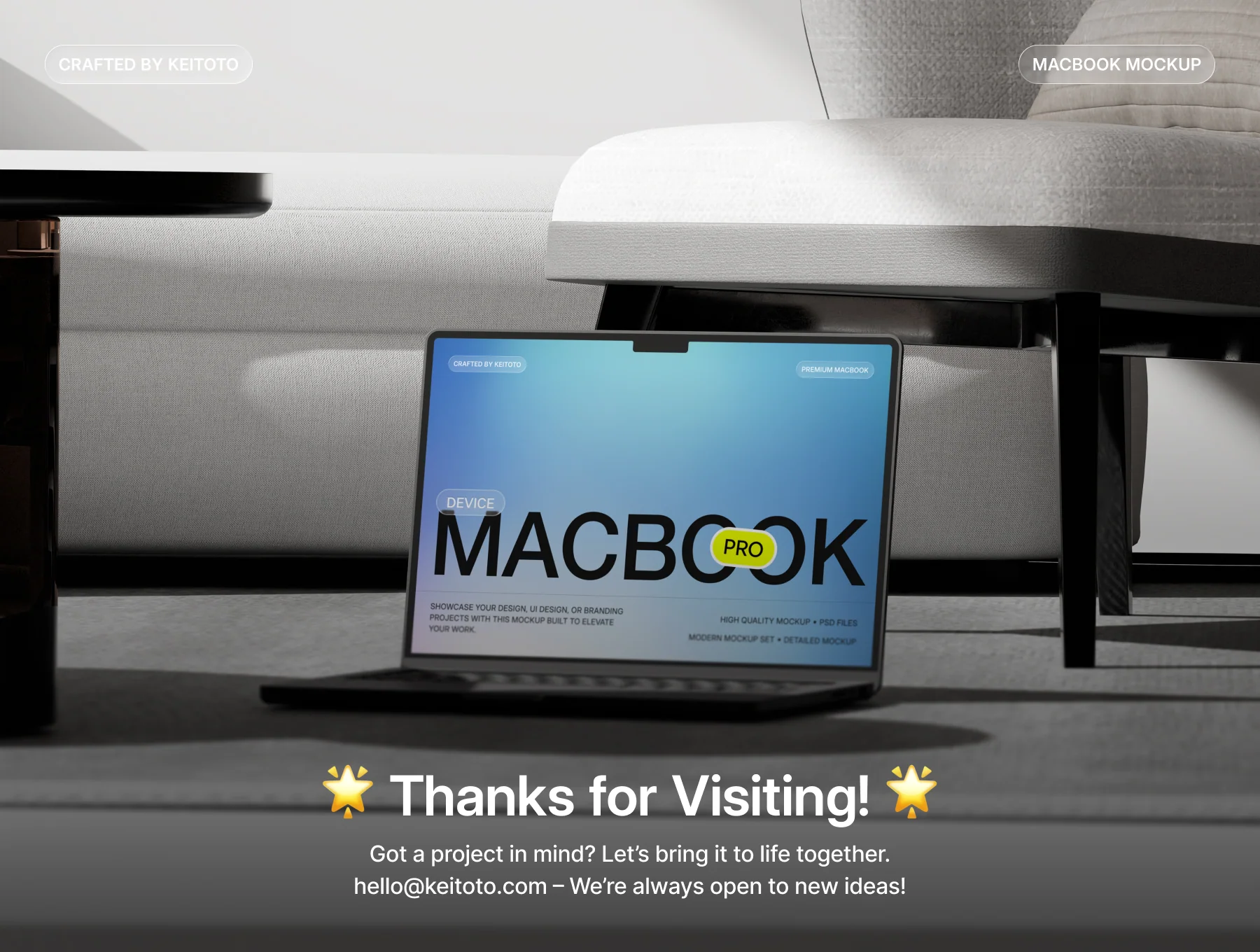 MacBook Pro Quiet Interior Mockup 4