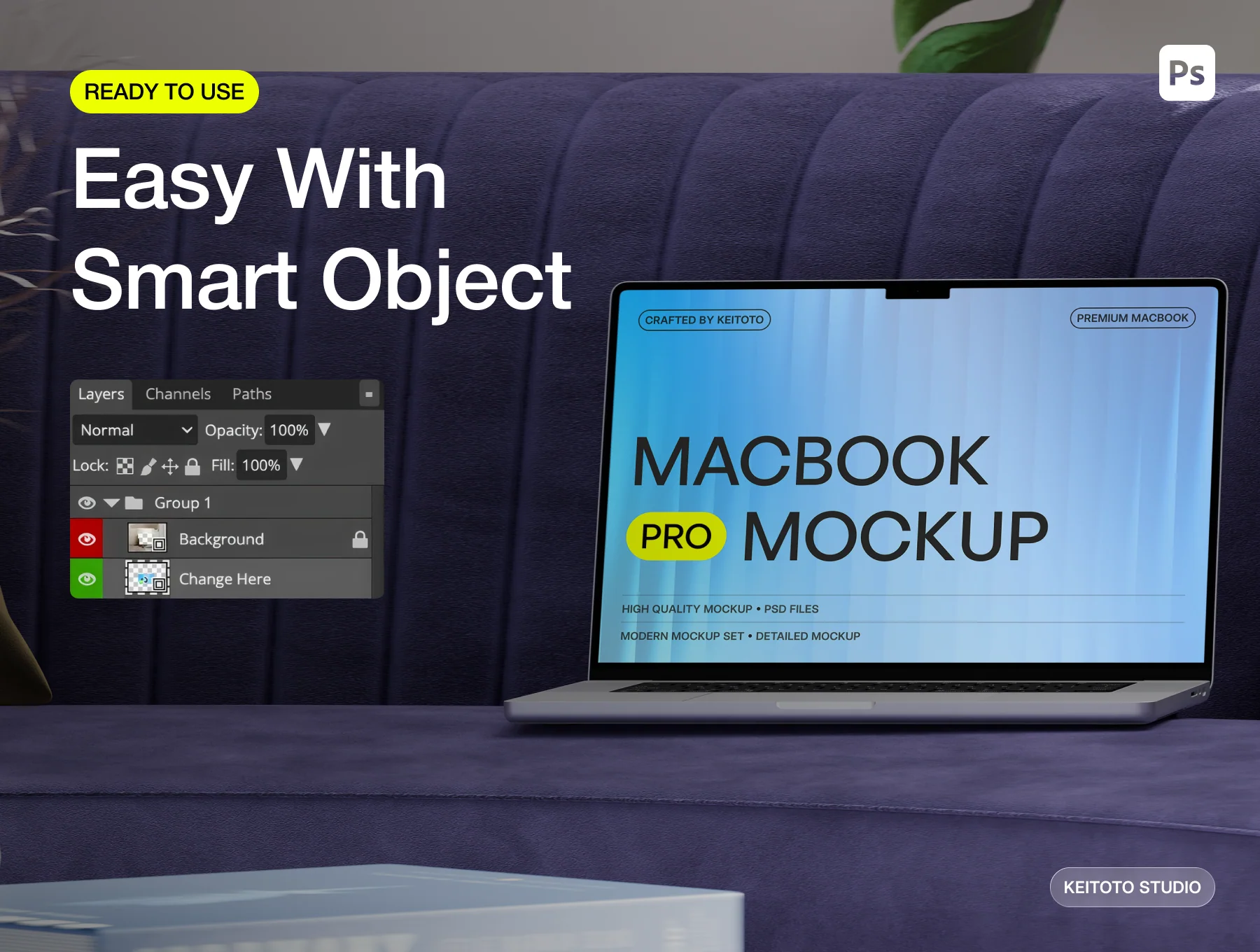 MacBook Pro Mockup Set Luxury Workspace Scenes 3