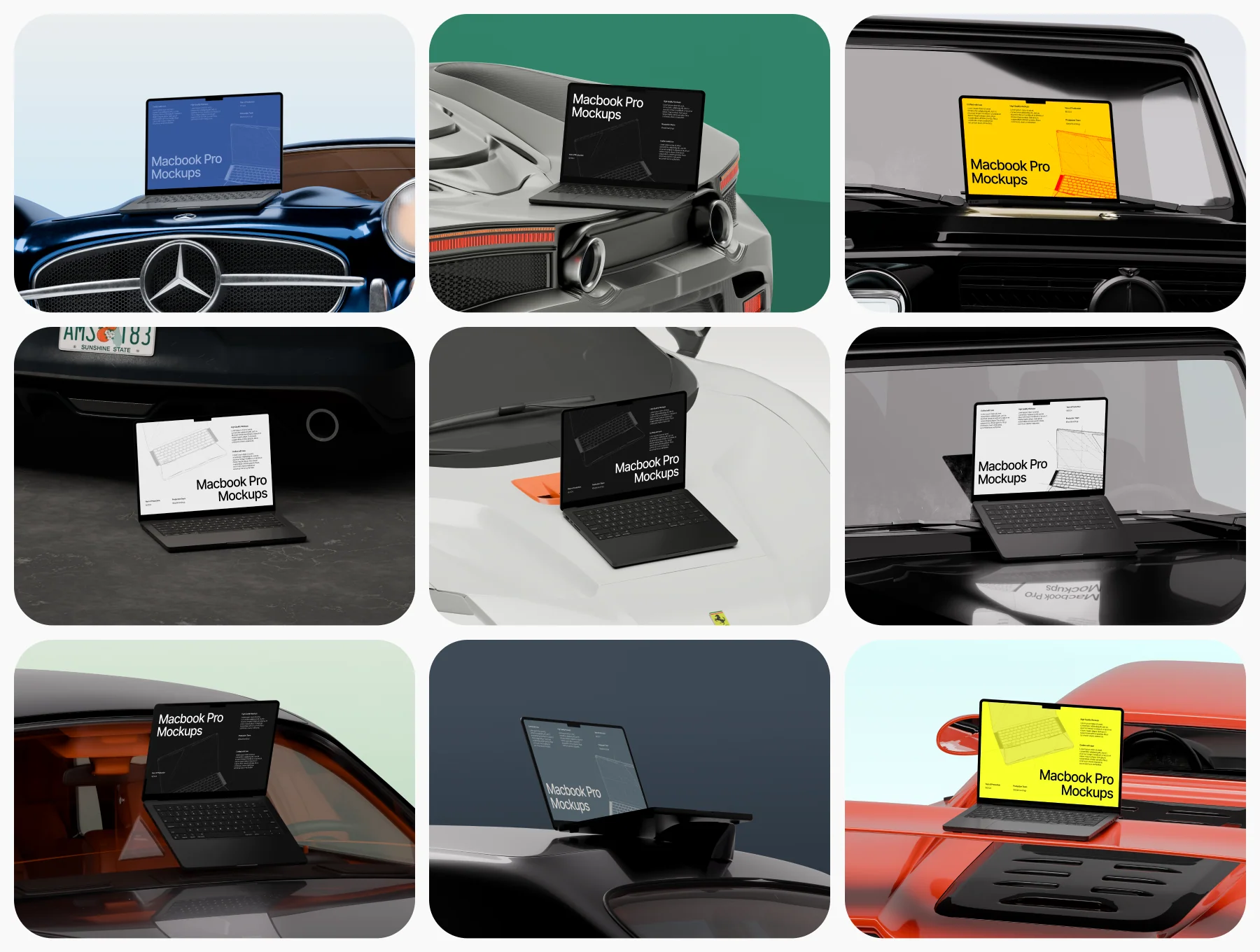 Macbook Pro Mockups: Automotive Edition 5