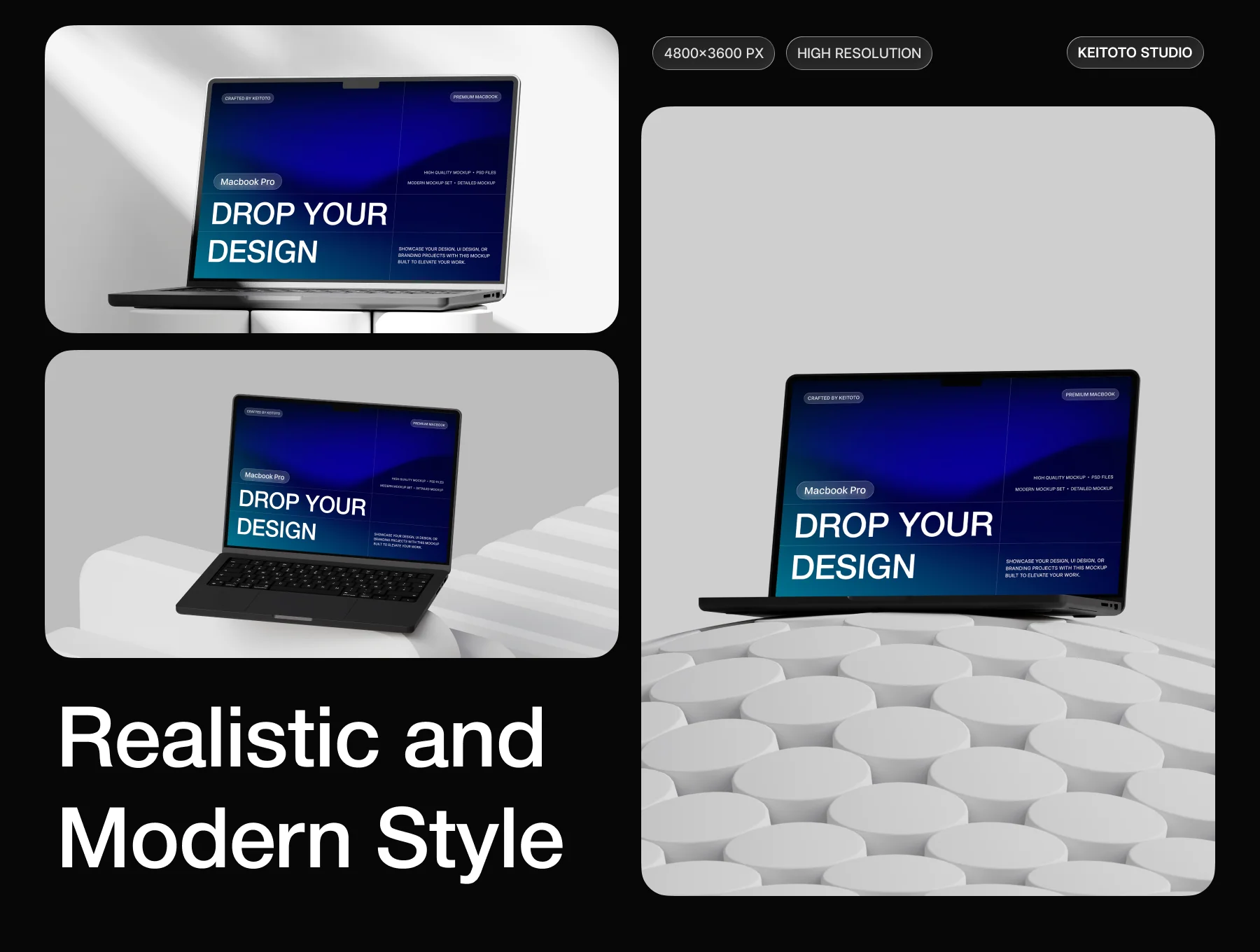 MacBook Pro Modern Light Environment Mockup 2