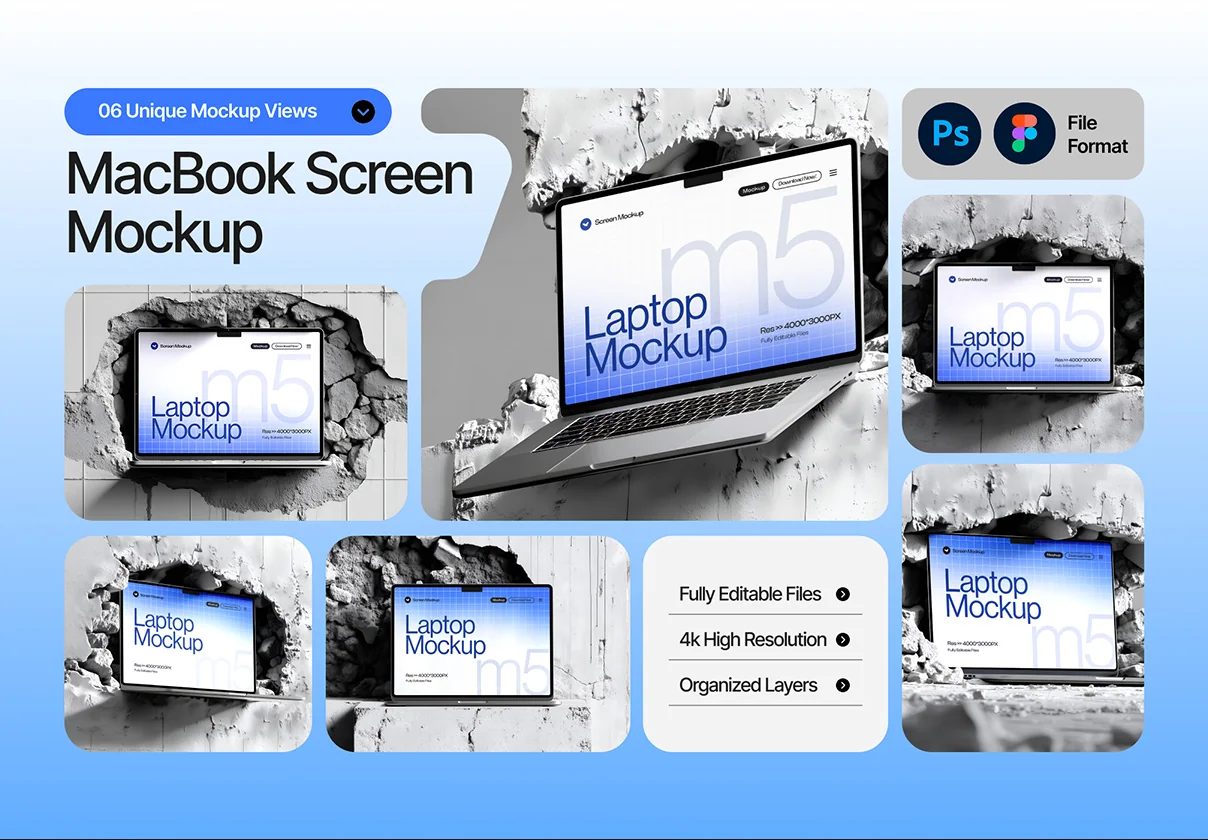 MacBook Pro Screen Mockup - 06 Scene