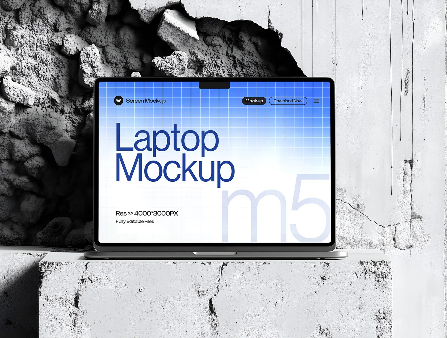 MacBook Pro Screen Mockup - 06 Scene 3